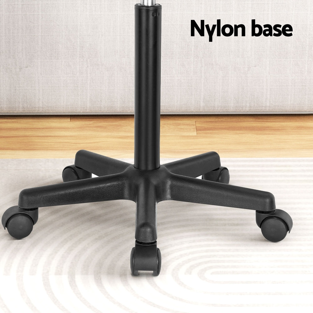 Laptop Desk Portable Height Adjustable Table Caster Wheels 60CM Black