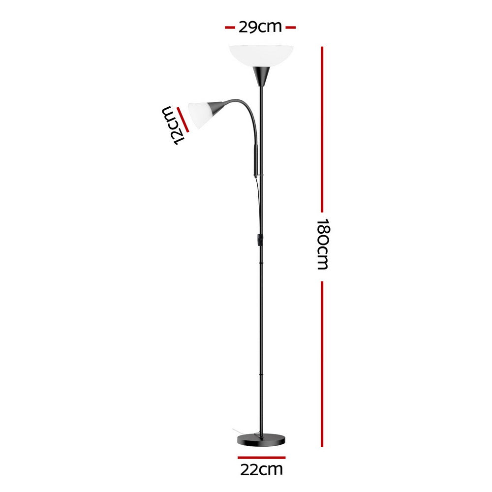 Modern Floor Lamp Mother and Child Black/Silver