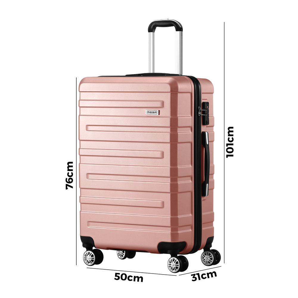 Luggage Suitcase Trolley Set Travel TSA Lock Pink/Purple