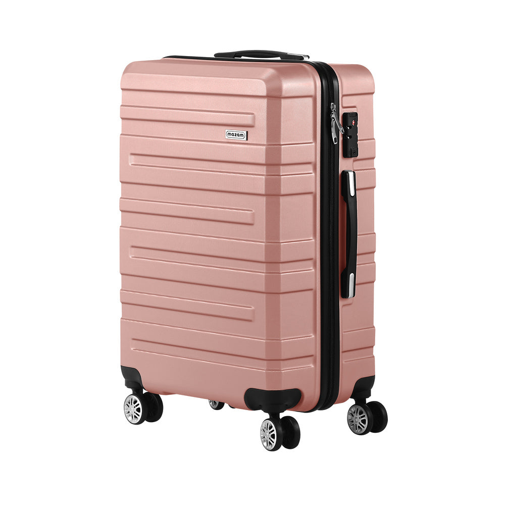 Luggage Suitcase Trolley Set Travel TSA Lock Pink/Purple