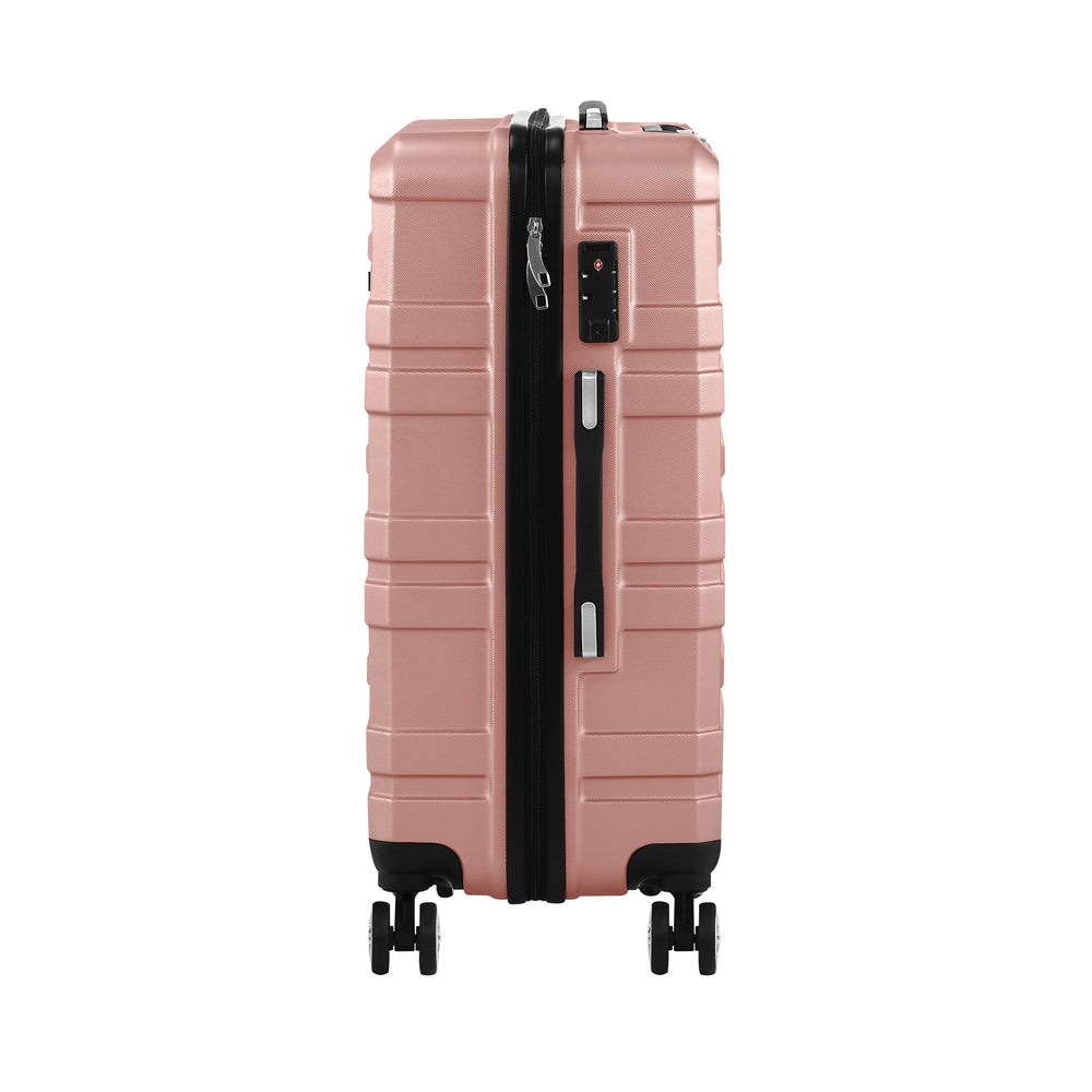 Luggage Suitcase Trolley Set Travel TSA Lock Pink/Purple