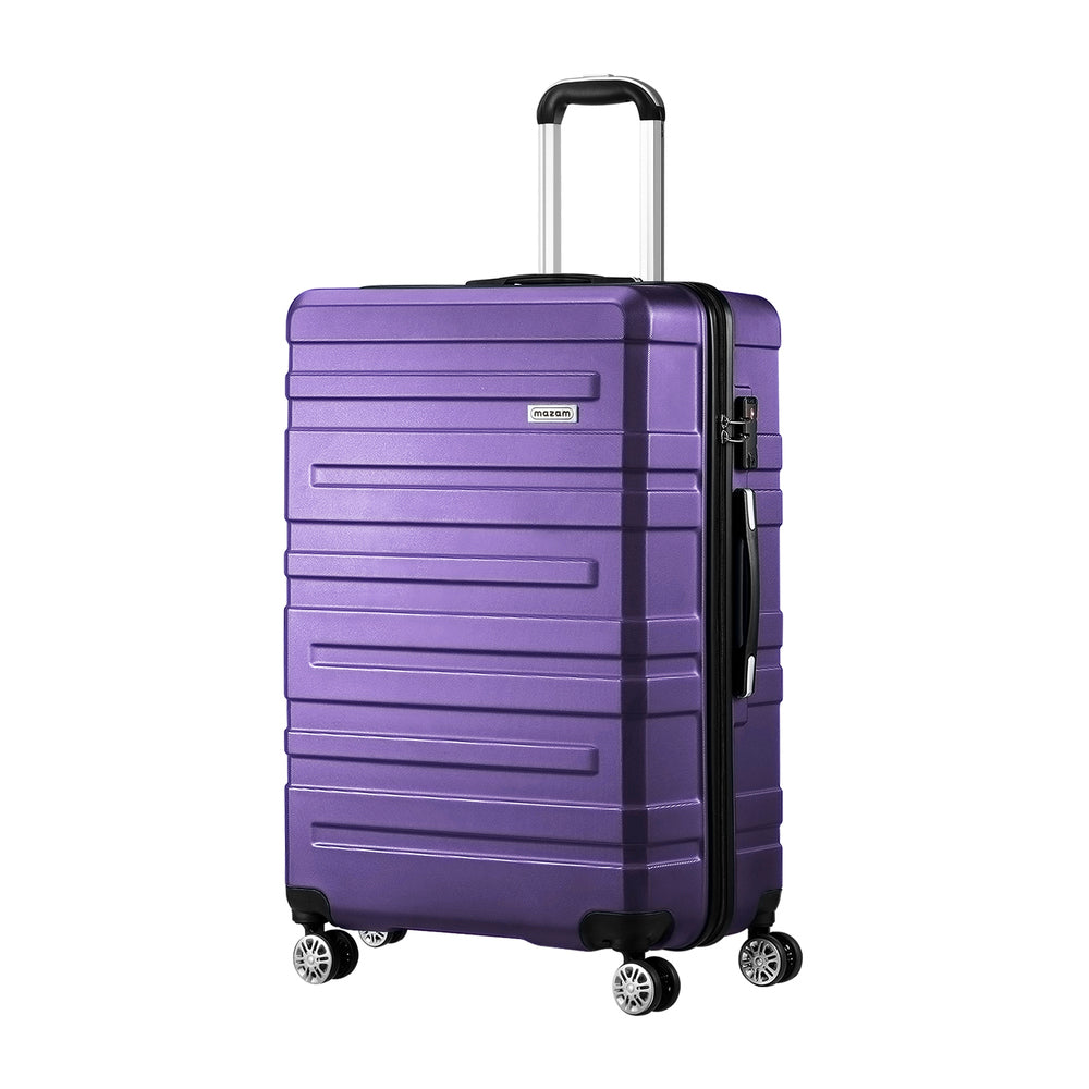 Luggage Suitcase Trolley Set Travel TSA Lock Pink/Purple