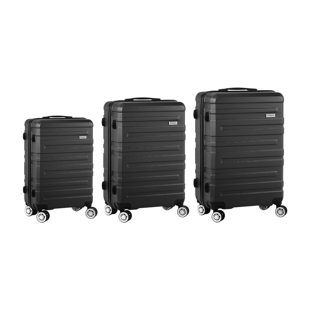 3PCS Luggage Suitcase Trolley Set Travel TSA Lock Storage Hard Case