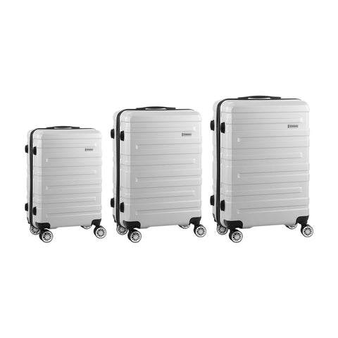 3PCS Luggage Suitcase Trolley Set Travel TSA Lock Storage Hard Case