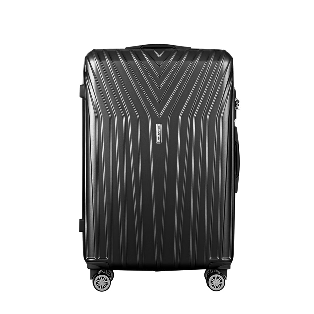 Lightweight 3-Piece Luggage Set - TSA Silver