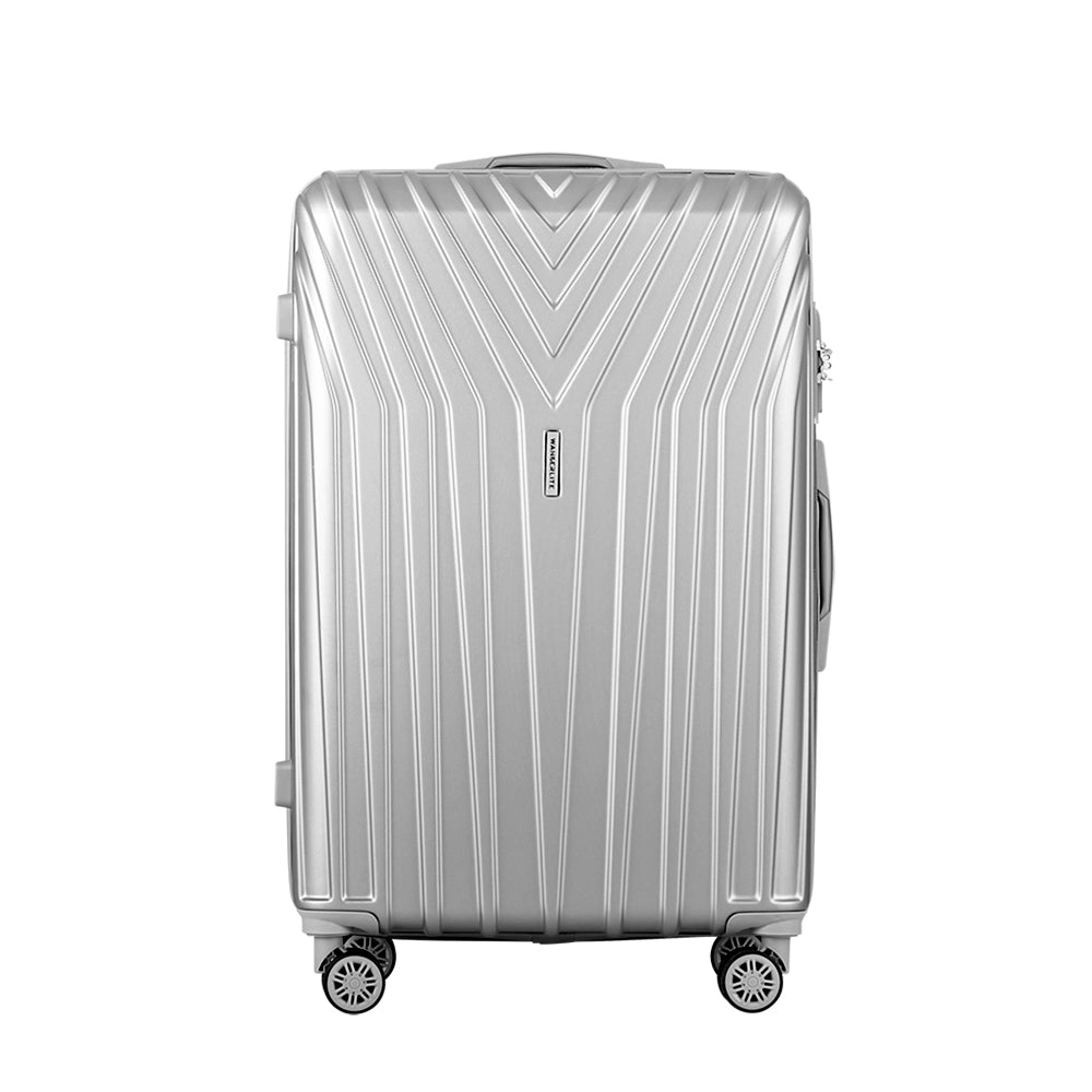 Lightweight 3-Piece Luggage Set - TSA Silver