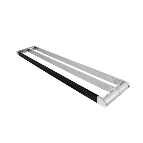 Double Towel Rail 70cm Rack Bar Holder Chrome DTB700