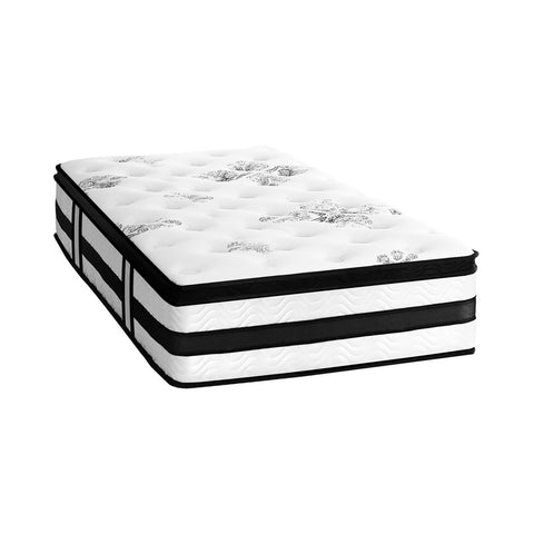 Simple Deals King Single Mattress Cool Gel Bed Medium Firm Mattress with Pocket Spring 34cm Thickness