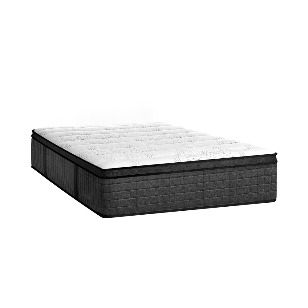 Simple Deals Latex Foam Mattress Bed 9 Zone Pocket Spring 34cm Thickness