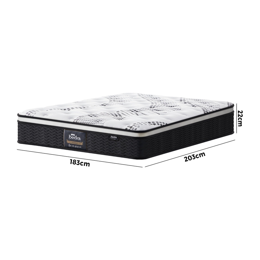 Simple Deals Mattress Cool Gel Foam Euro Top Pocket Spring 22cm