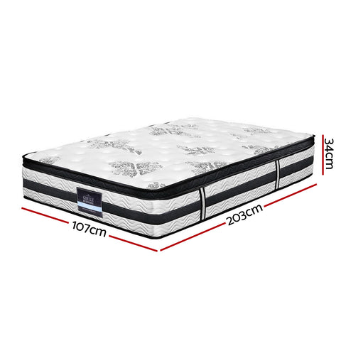 34cm Mattress Euro Top Pocket Spring King Single