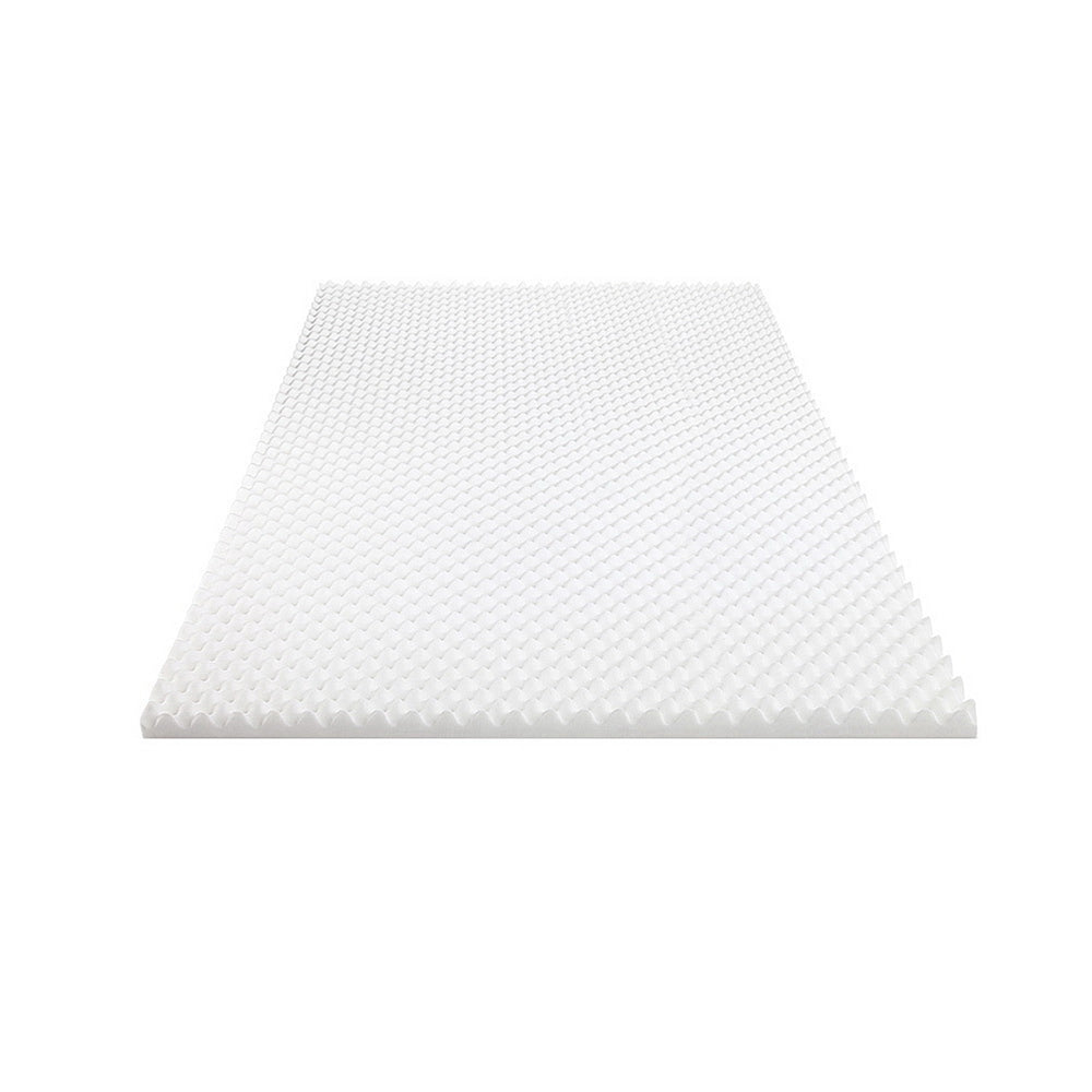 Memory Foam Mattress Topper Egg Crate 5cm King Single