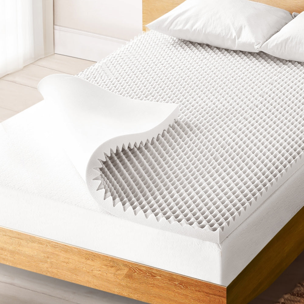 Memory Foam Mattress Topper Egg Crate 5cm King Single