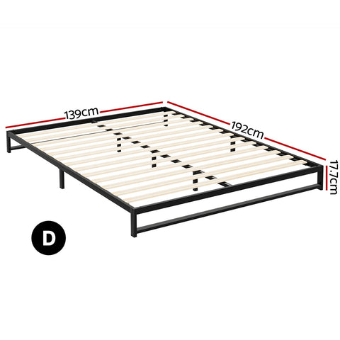 Bed Frame Double/Queen Size Metal