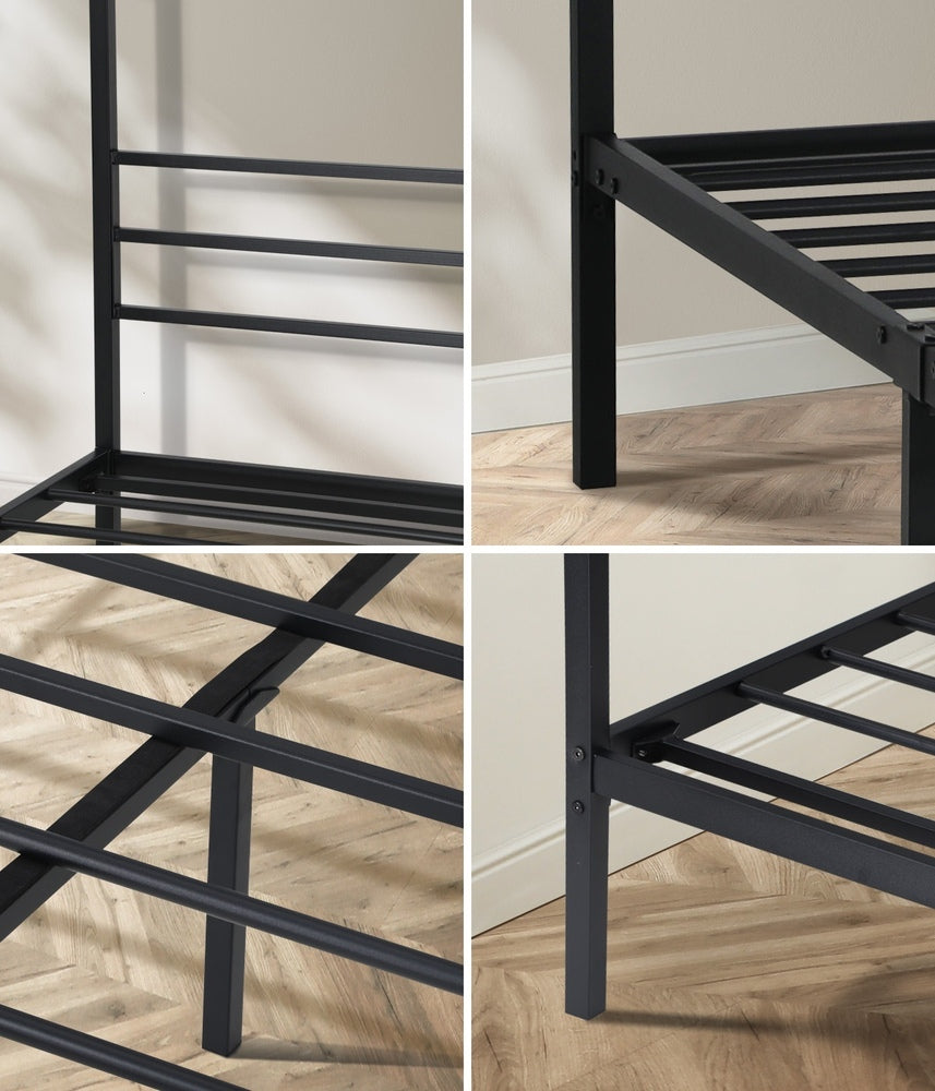 Metal Canopy Bed Frame Double/Queen/Single Size Platform