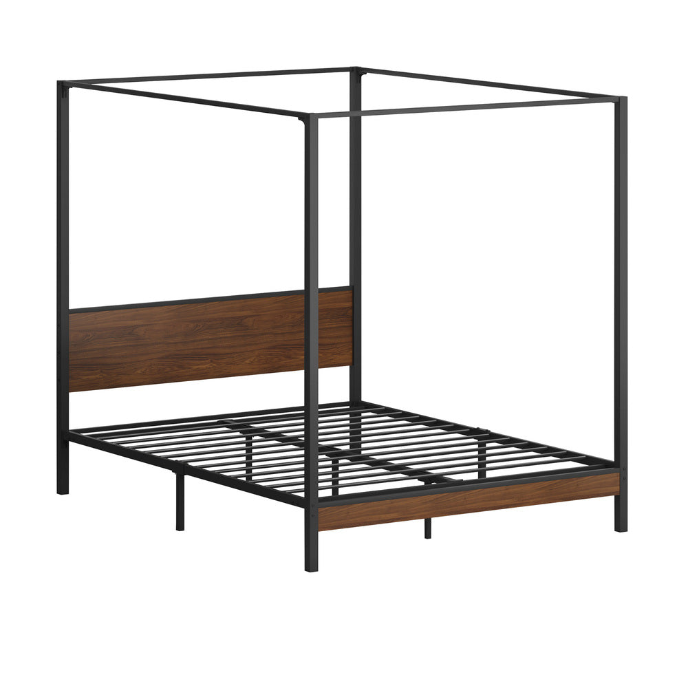 Metal Canopy Bed Frame Double/Queen Size Beds Platform