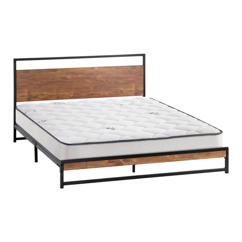 Metal Bed Frame King Size Beds Platform with Mattress