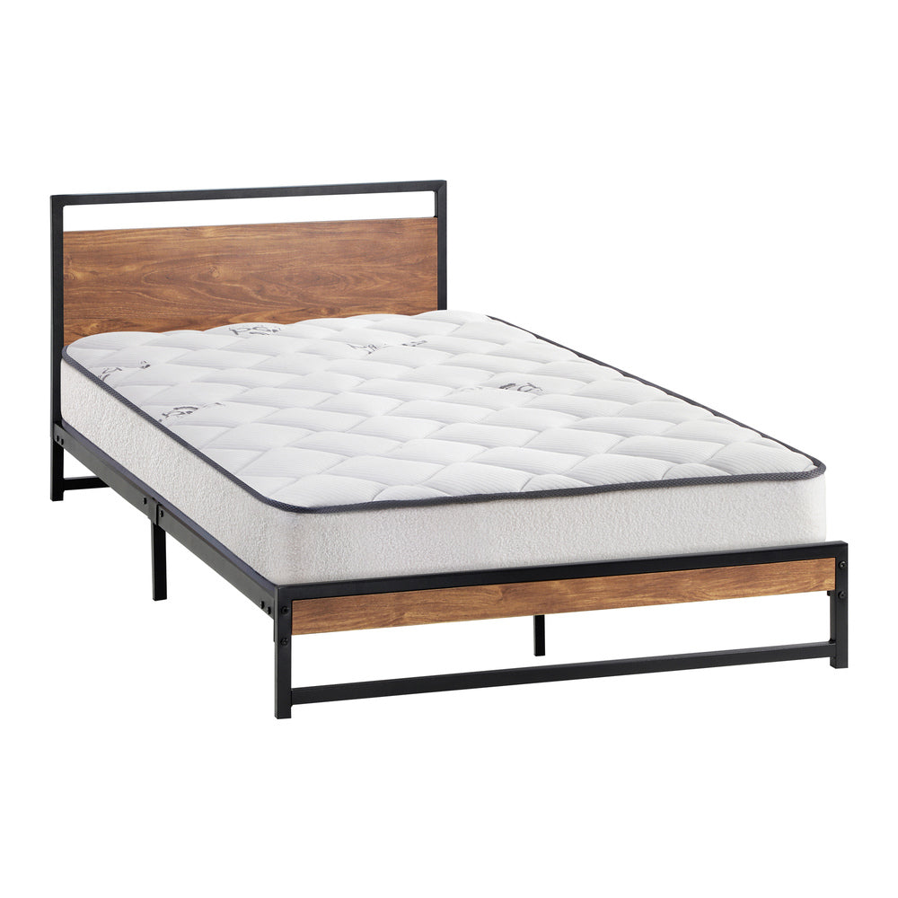 Metal Bed Frame King Single Beds Platform with Mattress