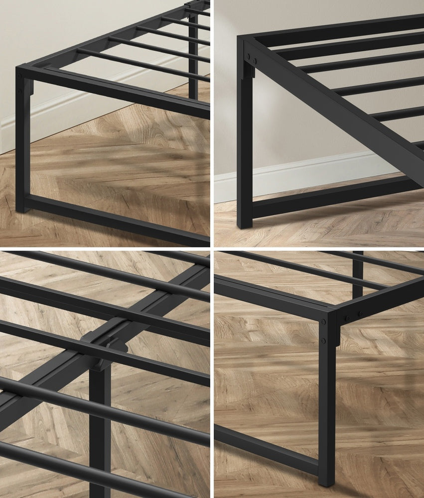 Metal Bed Frame Beds Platform Black