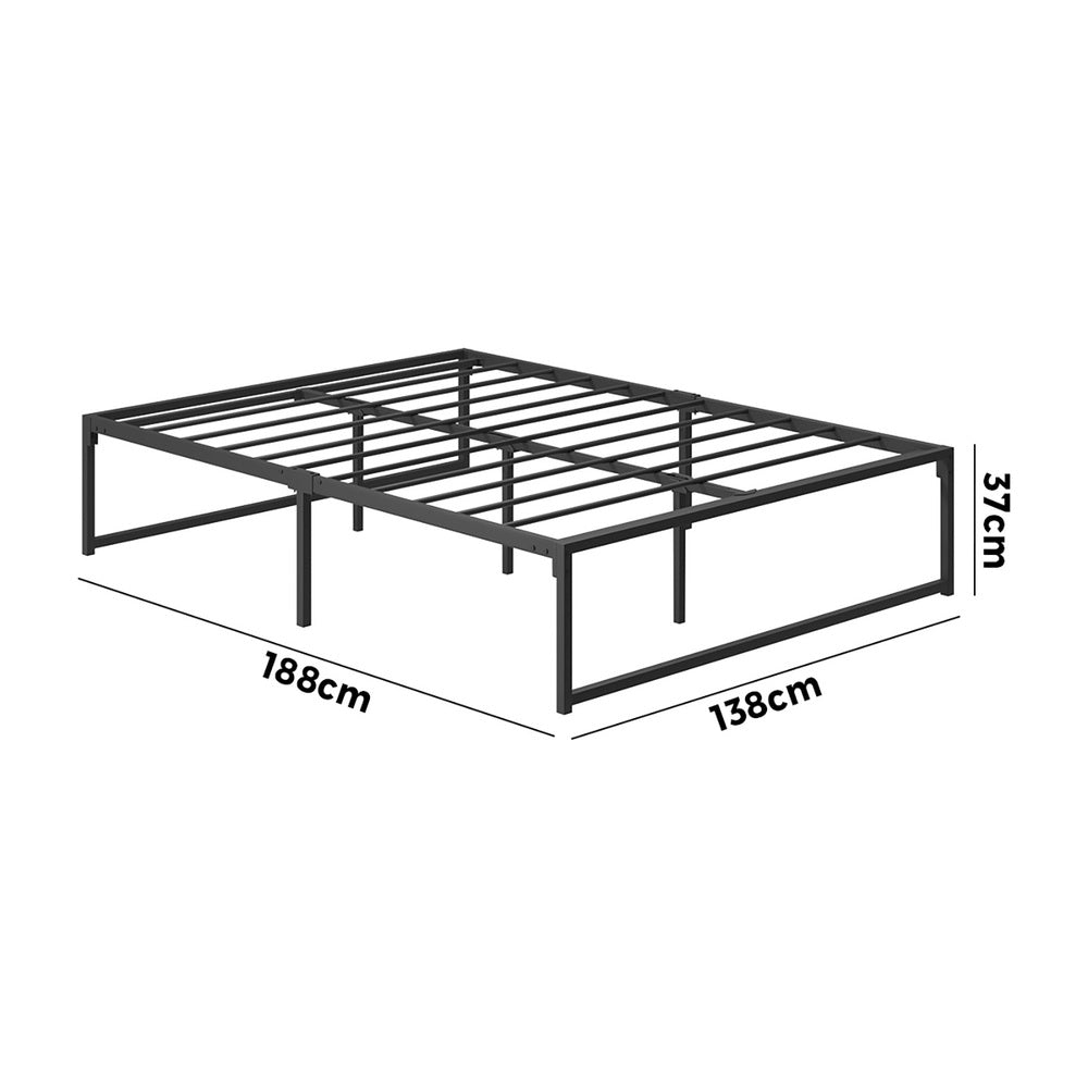 Metal Bed Frame Beds Platform Black