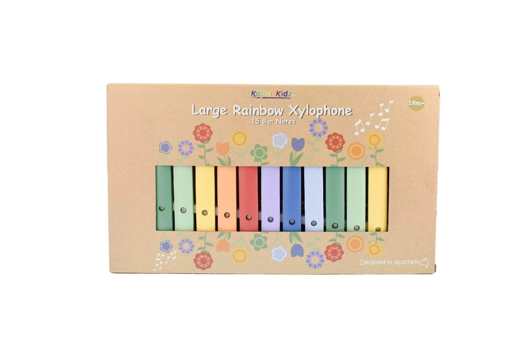 Large Rainbow Xylophone 15 Bar Notes