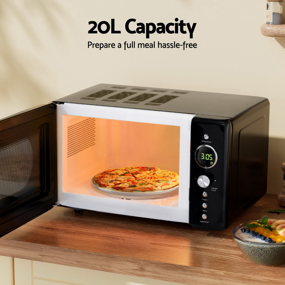 20L Microwave Oven 700W Black