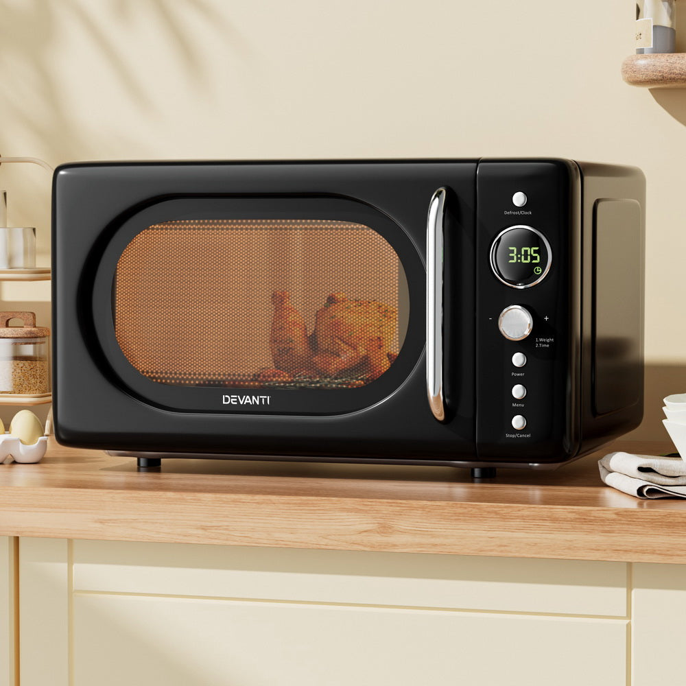 20L Microwave Oven 700W Cream