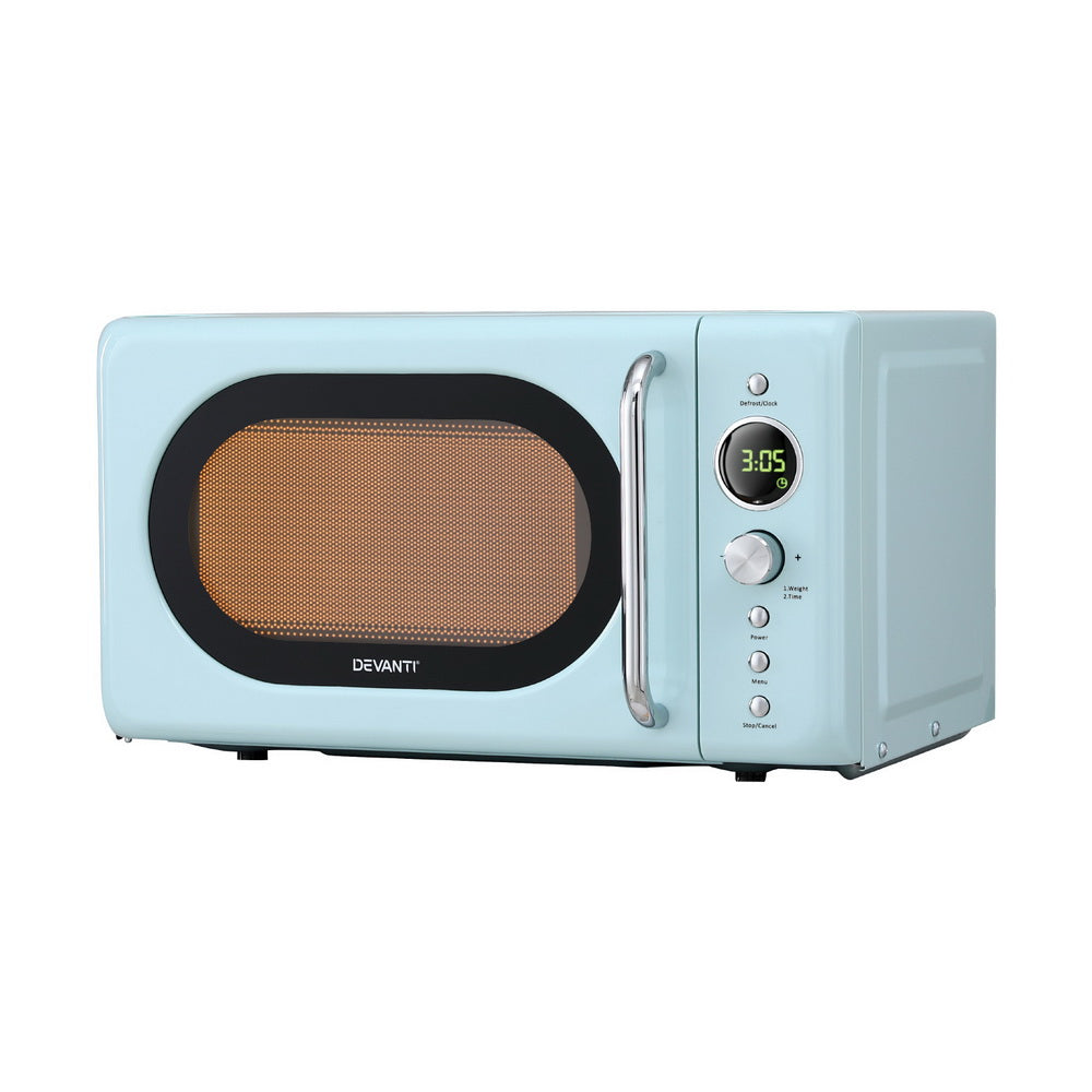 20L Microwave Oven 800W Blue