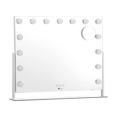 Hollywood Makeup Mirrors LED Lights Bluetooth Rotation Vanity 58x46cm