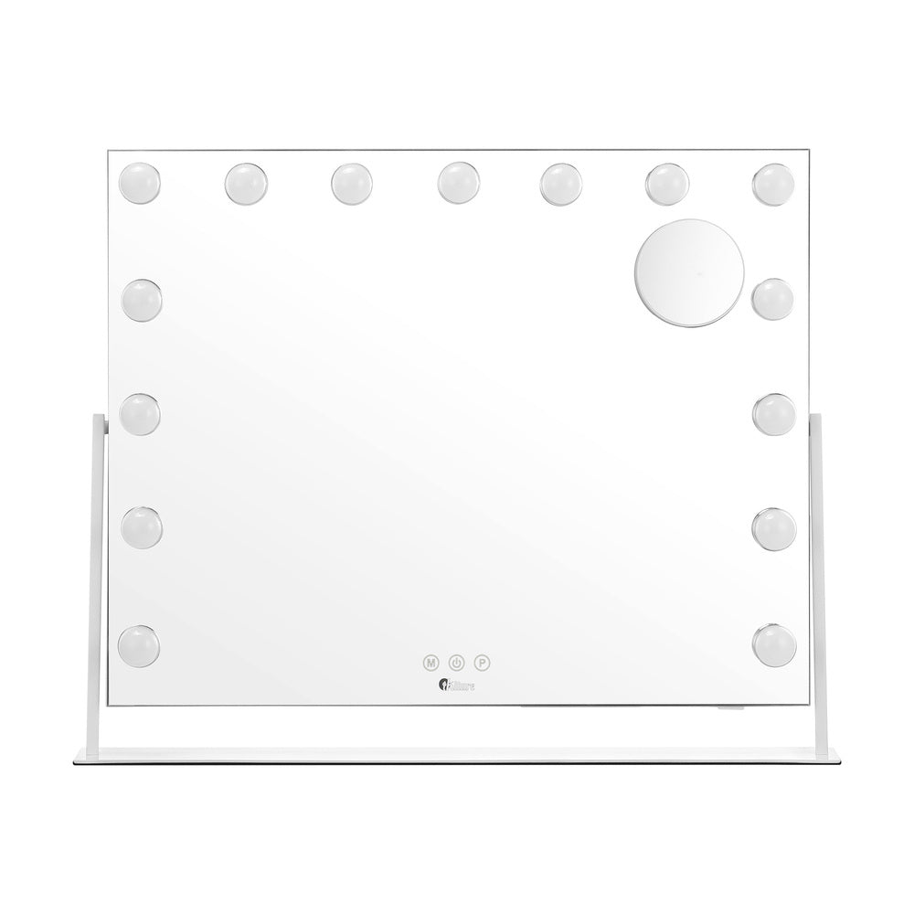 Hollywood Makeup Mirrors LED Lights Bluetooth Rotation Vanity 58x46cm