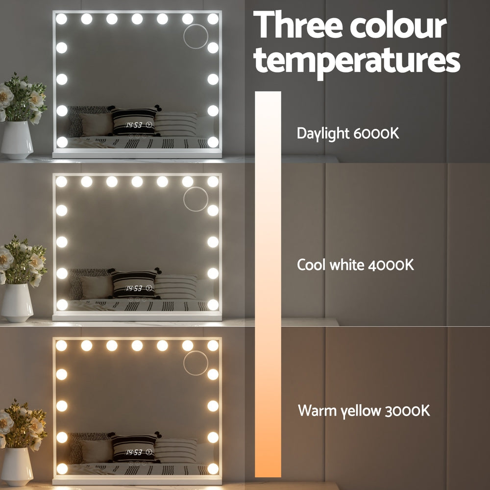 Hollywood Vanity LED Makeup Mirror - 60x52CM