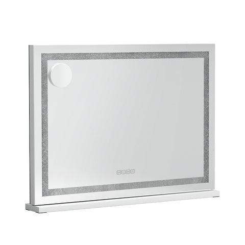 Bluetooth Makeup Mirror 58x46cm Hollywood Vanity with LED Light Crystal