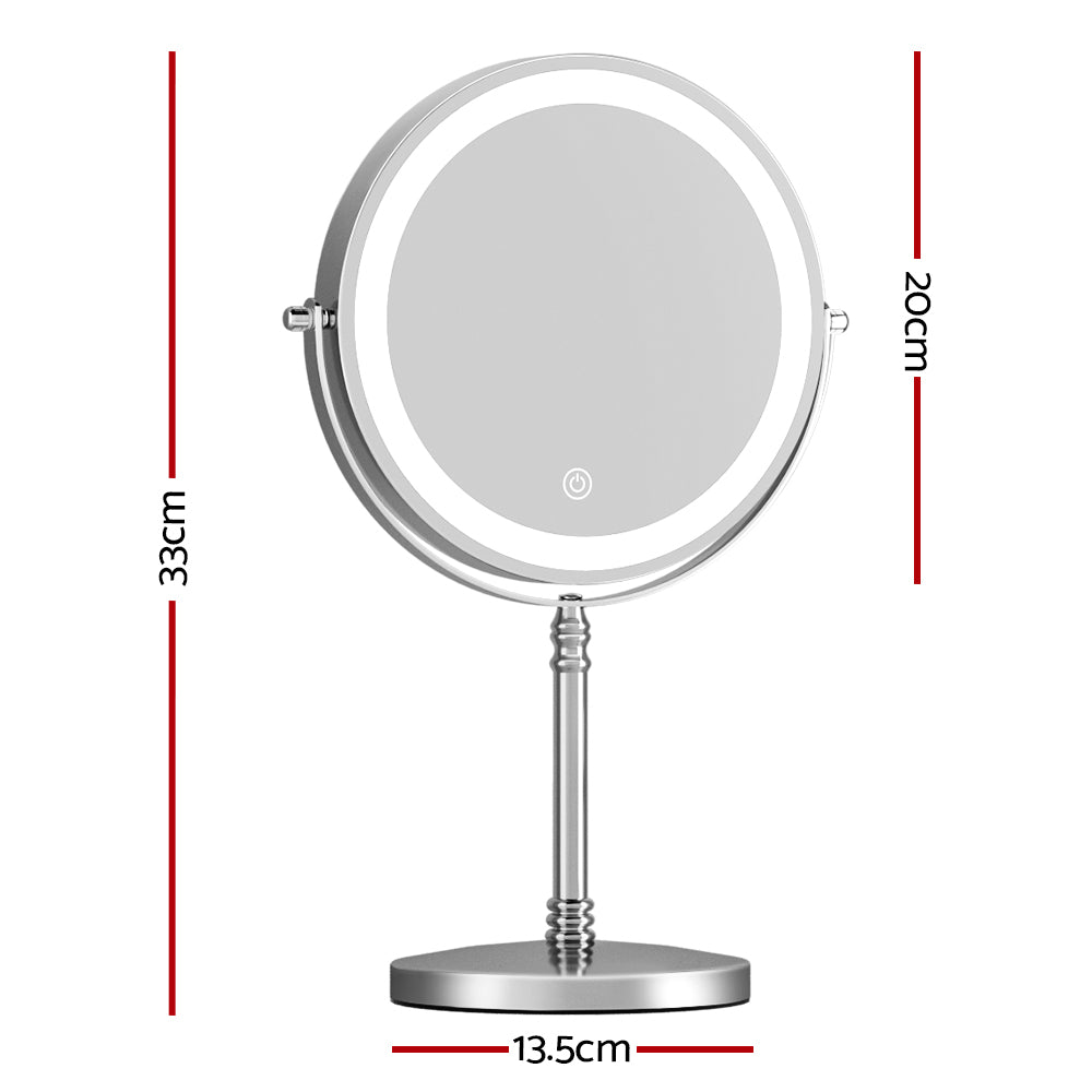 10X Magnifying LED Makeup Mirror - 20x20CM