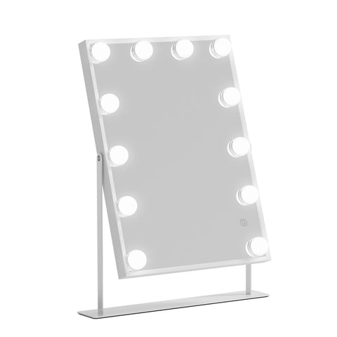 Bluetooth Makeup Mirror 30x40cm Hollywood Vanity with LED Light White