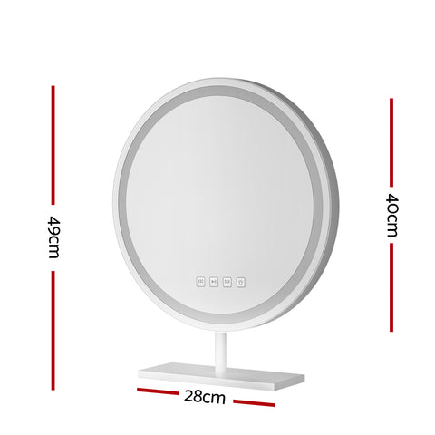 Round Hollywood Vanity LED Makeup Mirror - 40x40CM