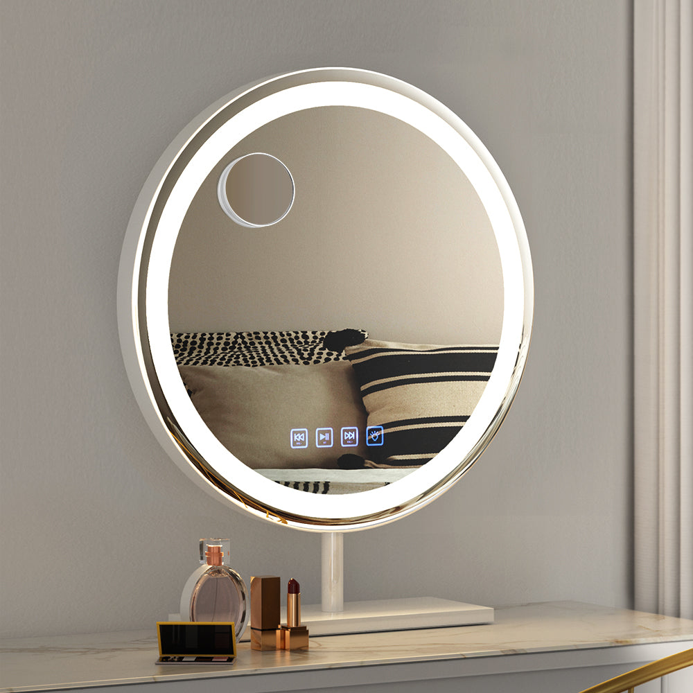 Round Hollywood Vanity LED Makeup Mirror - 40x40CM