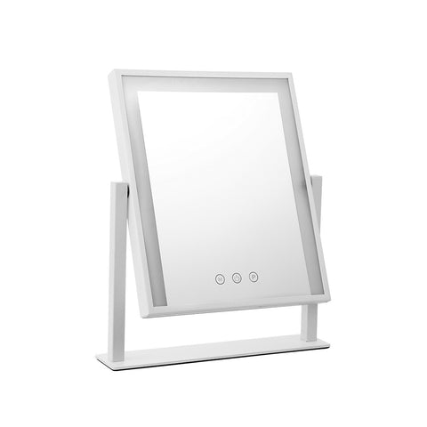 Makeup Mirror 25x30cm Hollywood Vanity with LED Light Rotation White