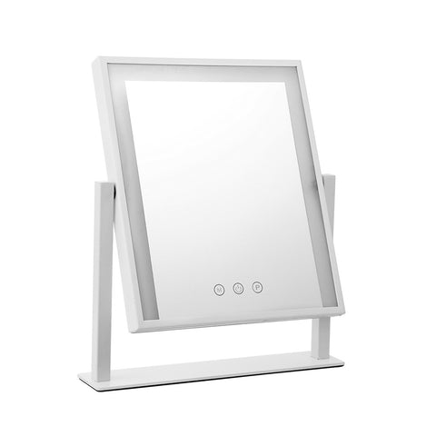 Makeup Mirror 30x40cm Hollywood Vanity with LED Light Rotation White