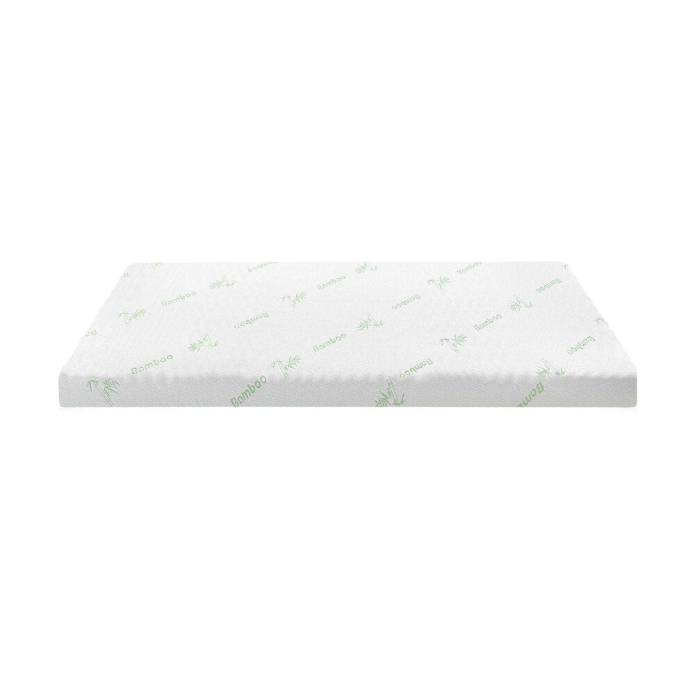 Memory Foam Mattress Topper Cool Gel Bamboo Cover 7-Zone 8CM