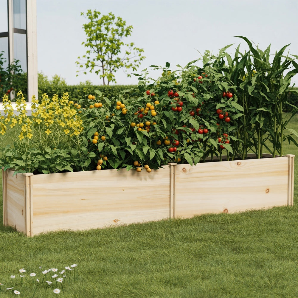 Garden Bed Raised Wooden Planter Sets