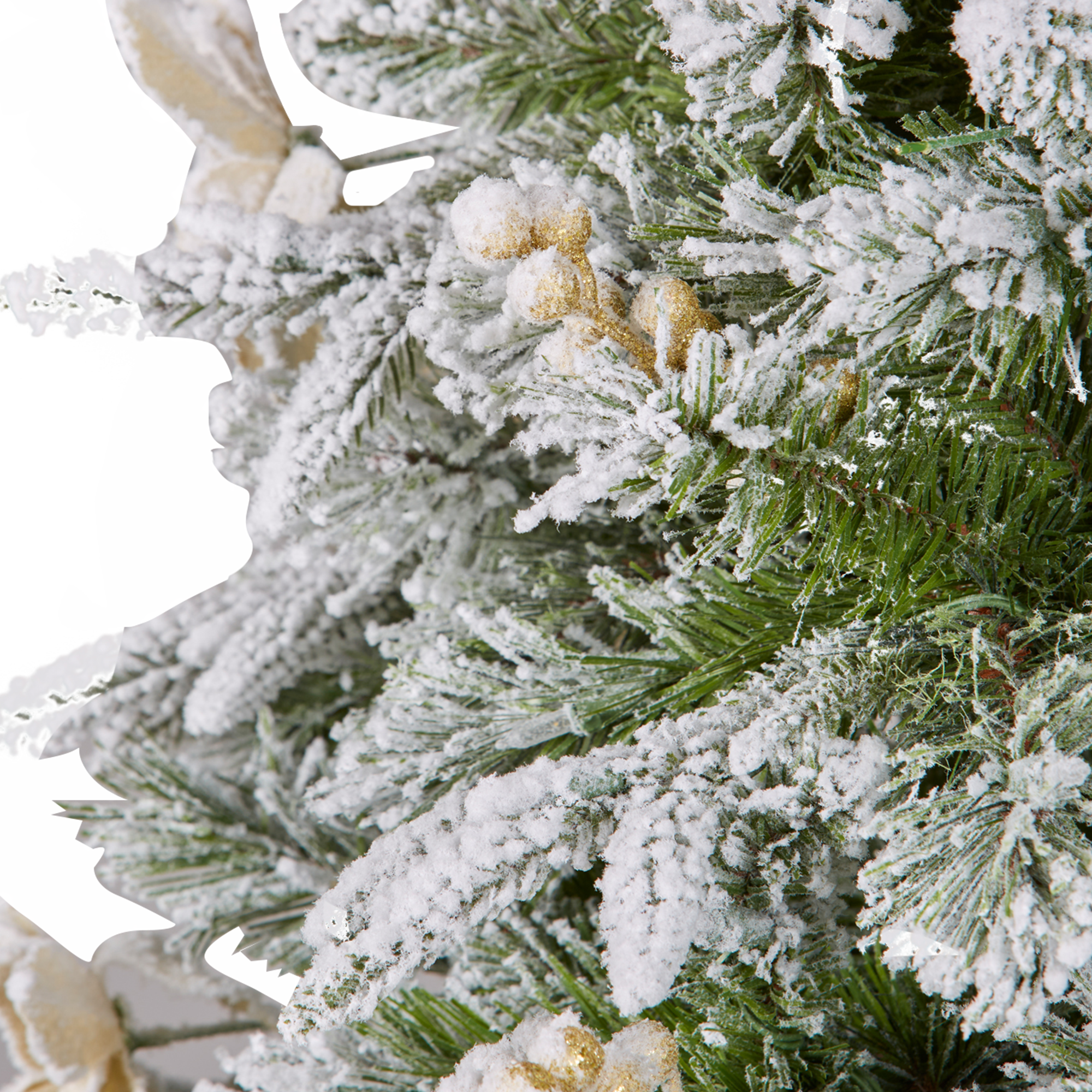 Frosted Colonial Christmas Garland - 274cm