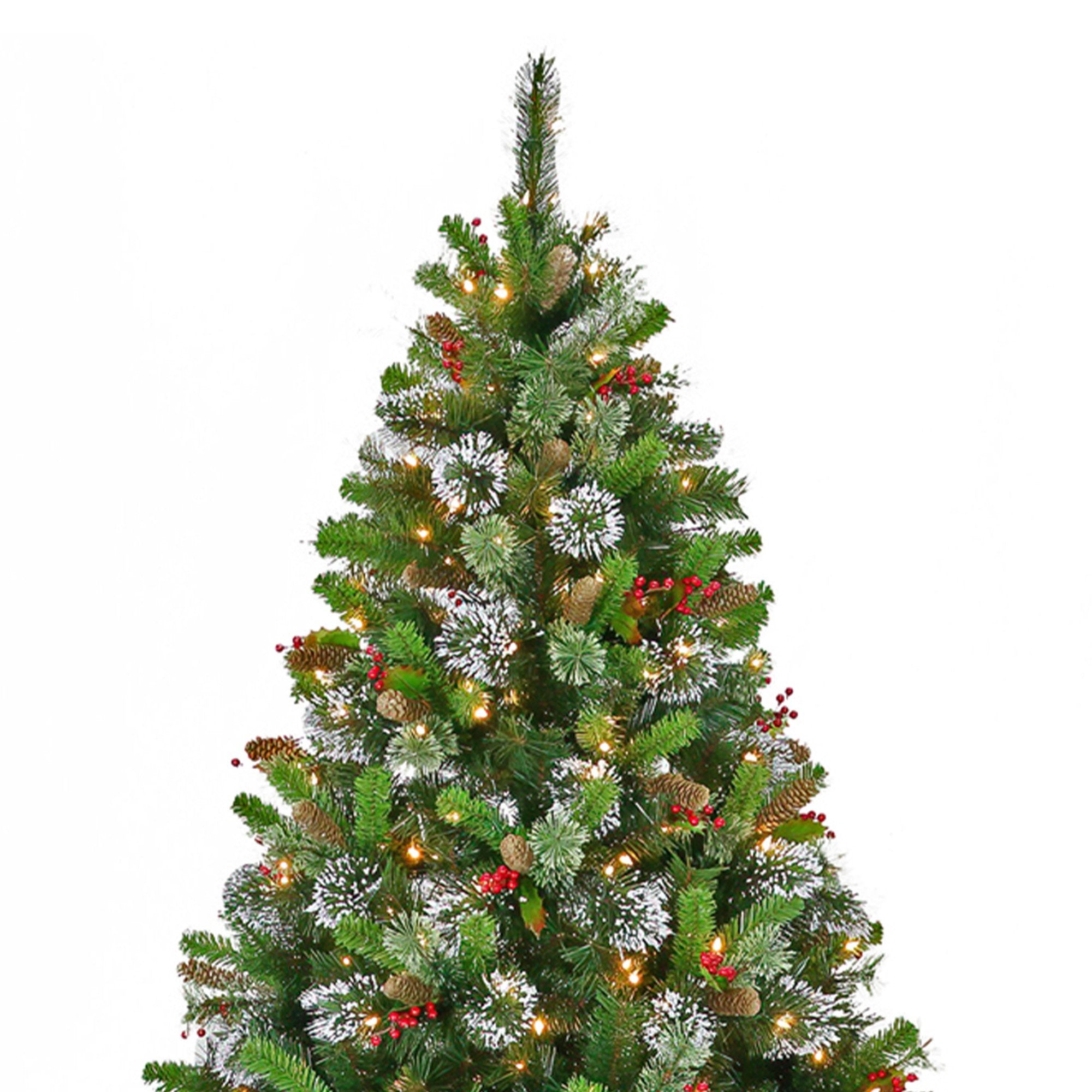 7.5ft Christmas Tree with Twinkle Lights - Wintry Pine