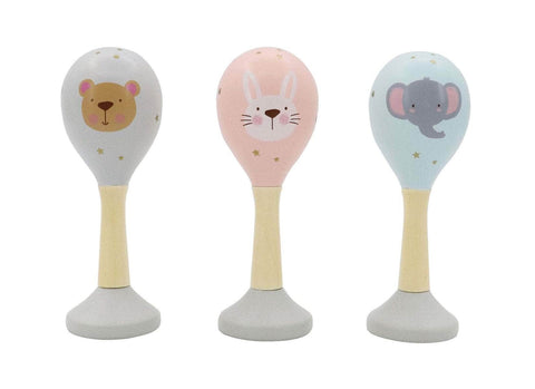 Calm & Breezy Baby Animal Maraca Set Of 3Pcs