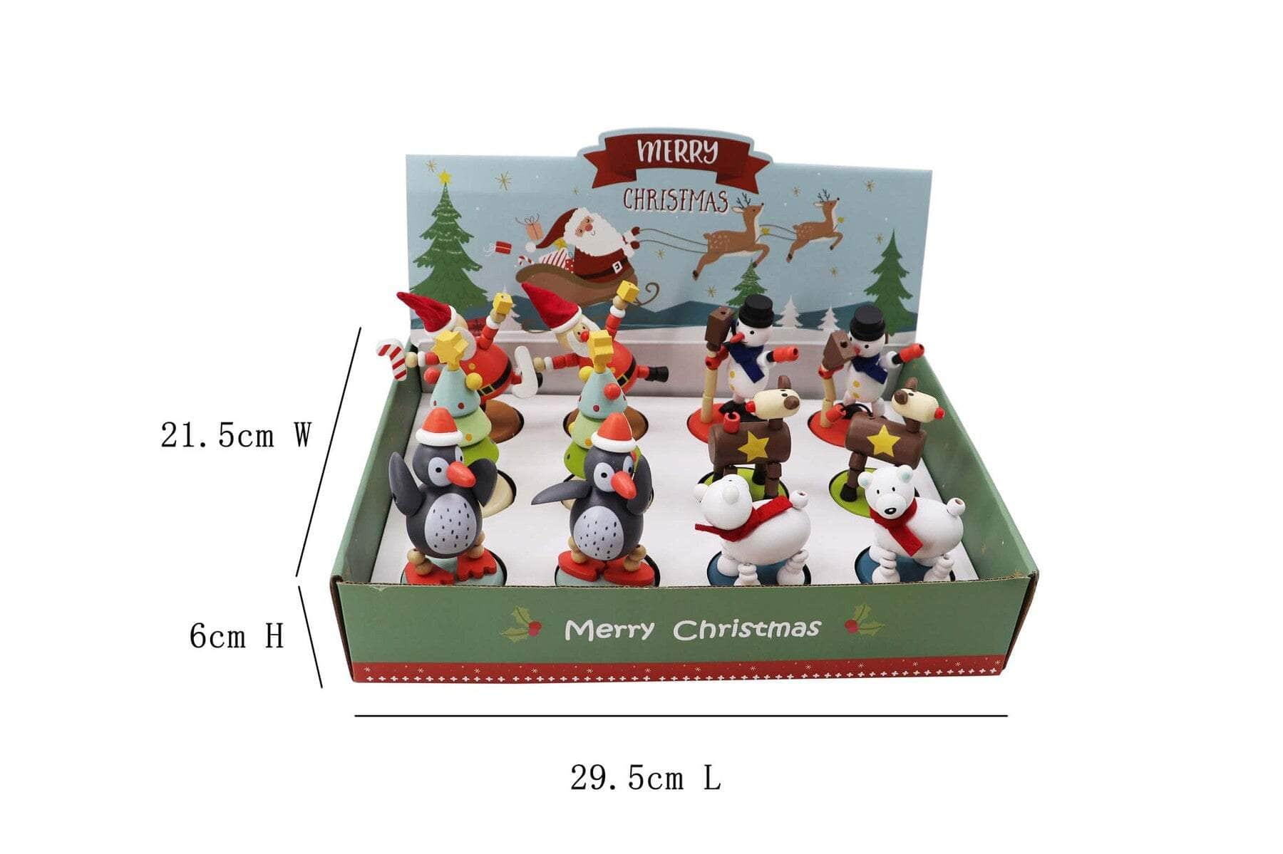 Christmas Dancing Characters Set Of 5