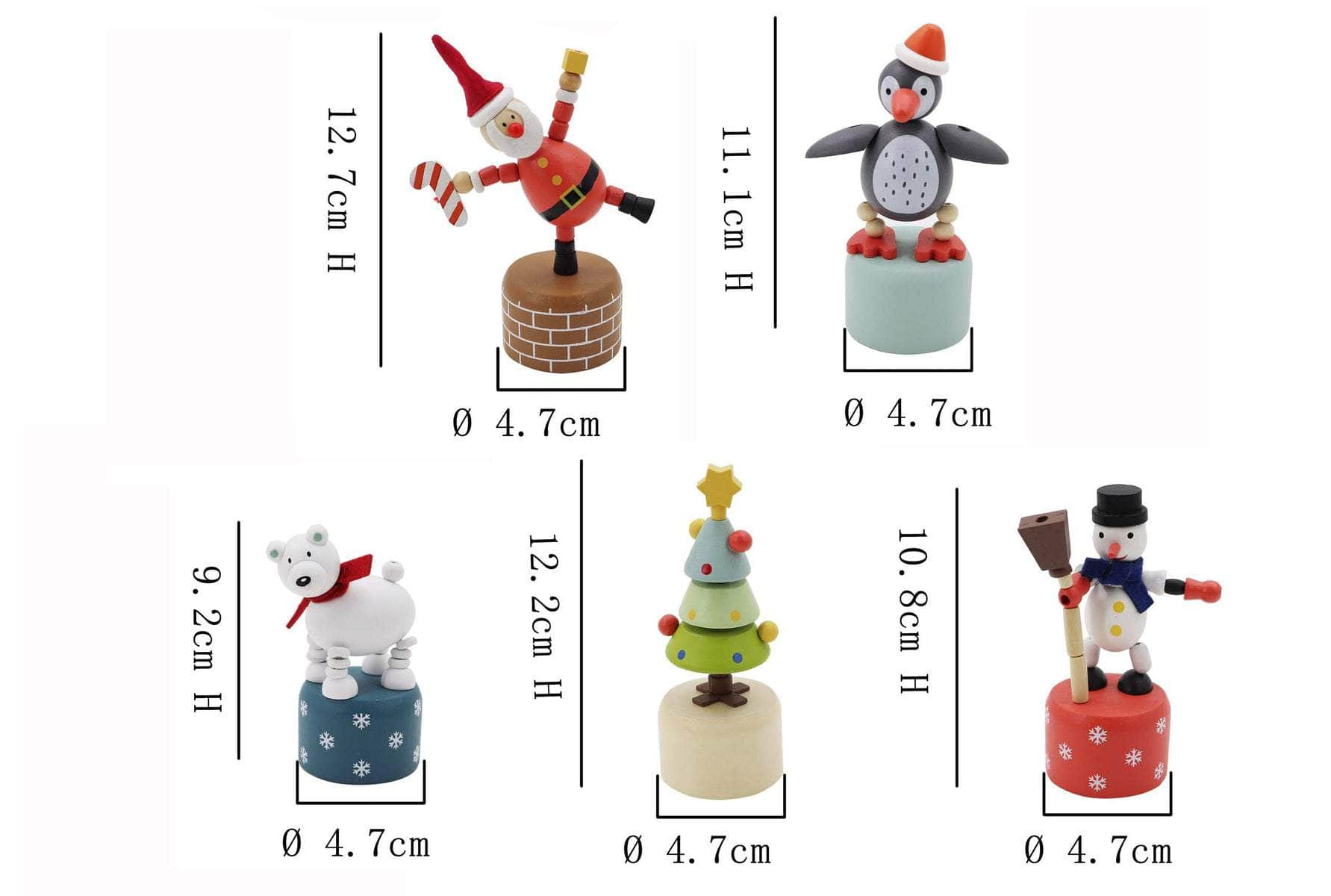 Christmas Dancing Characters Set Of 5