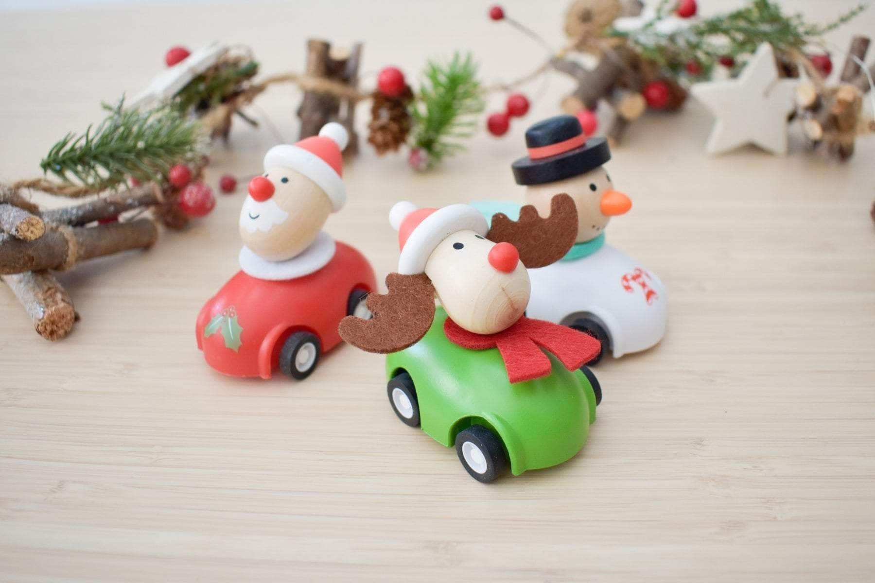 Christmas Pull Back Car Set Of 3Pcs