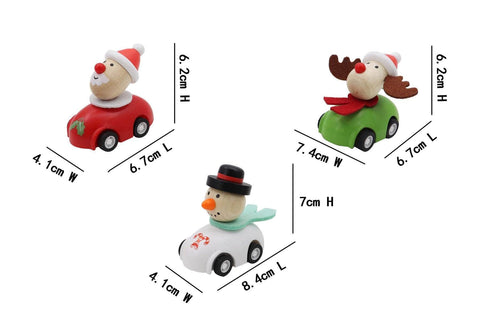 Christmas Pull Back Car Set Of 3Pcs