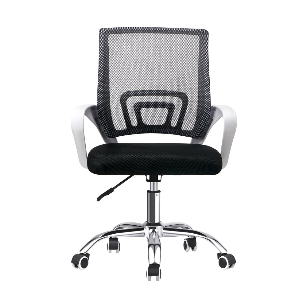 Mesh Office Chair Foam Seat White&Black