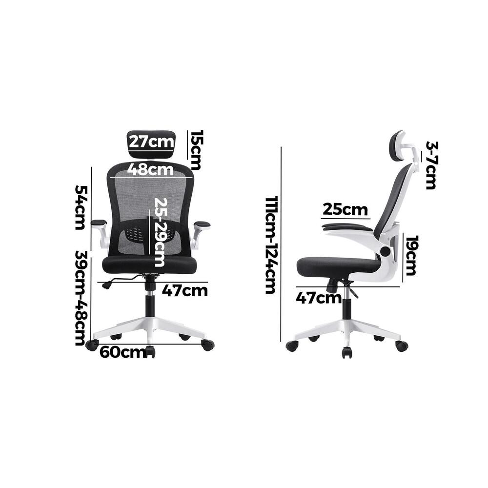 Mesh Office Chair Executive Fabric Gaming Seat Racing Tilt Computer WHBK