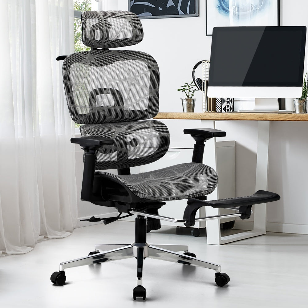 Ergonomic Office Chair Mesh Executive Seat Black/Grey/White